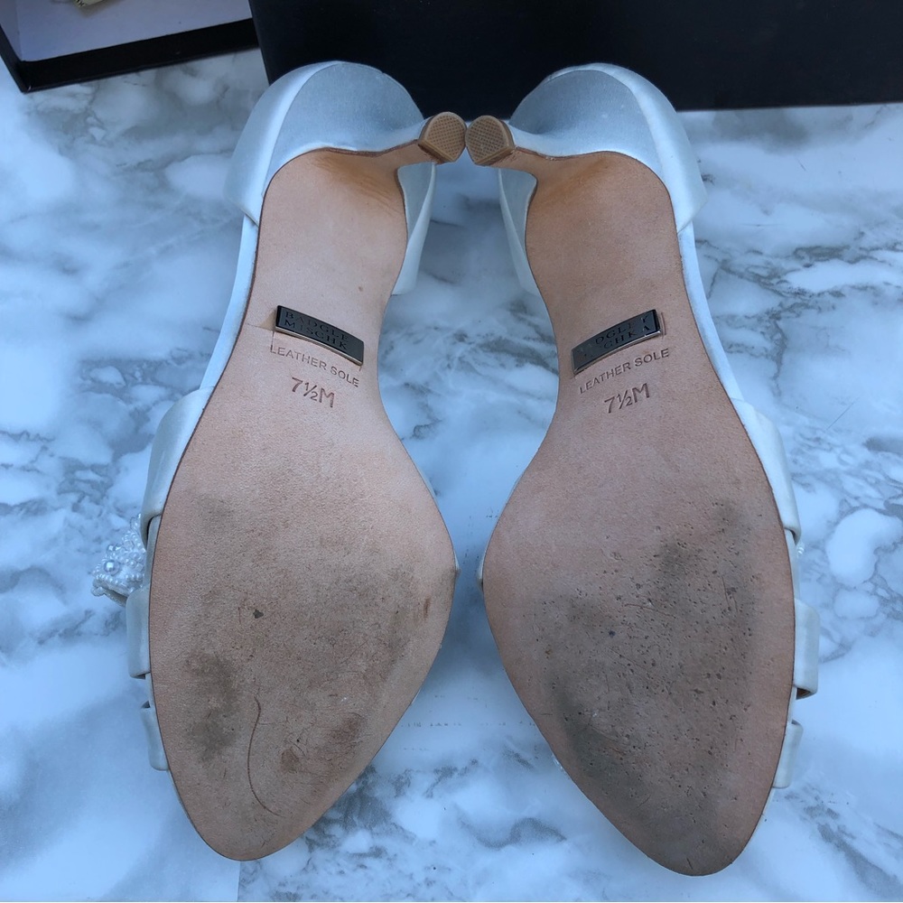 White Badgley Mischika ladies High Heels - Picture 8 of 10